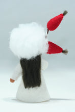 Rose Hips Fairy Doll – 2.5" & 3" Handmade Felt Waldorf Decorations by Ambrosius