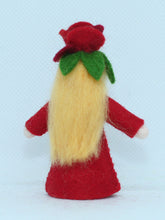 Rose Fairy Doll – 2.5", 3" & 3.5" Handmade Felt Waldorf Decorations by Ambrosius