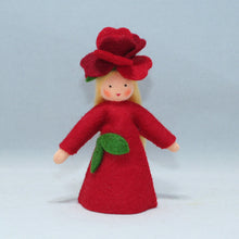 Handmade Rose Fairy Doll by Ambrosius – Eco-Friendly Wool Felt Waldorf Toy from Eco Flower Fairies LLC