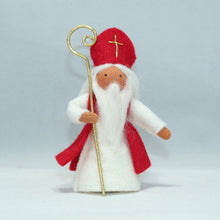 Handmade Saint Nicholas Doll by Ambrosius – Eco-Friendly Wool Felt Waldorf Toy from Eco Flower Fairies LLC