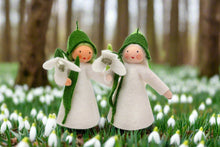 Snowdrop Fairy Doll – 2.5" & 3" Handmade Felt Waldorf Decorations by Ambrosius