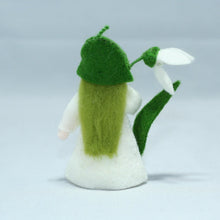 Snowdrop Fairy Doll – 2.5" & 3" Handmade Felt Waldorf Decorations by Ambrosius
