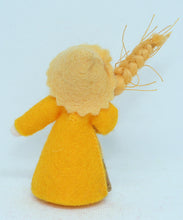 Wheat Fairy Doll – 2.5" Handmade Felt Waldorf Decoration by Ambrosius