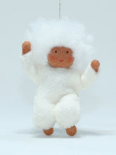 Handmade Snow Baby Doll by Ambrosius – Eco-Friendly Wool Felt Waldorf Toy from Eco Flower Fairies LLC