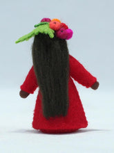 Redcurrant Fairy Doll – 2.5" Handmade Felt Waldorf Decoration by Ambrosius