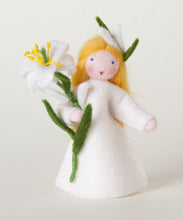 Handmade Easter Lily Fairy Doll by Ambrosius – Eco-Friendly Wool Felt Waldorf Toy from Eco Flower Fairies LLC