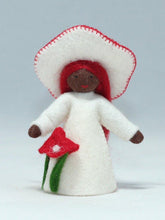 Handmade Fly Agaric Mushroom Fairy Doll by Ambrosius – Eco-Friendly Wool Felt Waldorf Toy from Eco Flower Fairies LLC