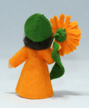Calendula Fairy Doll – 2.5” Handmade Felt Waldorf Decoration by Ambrosius