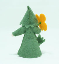 Celandine Fairy Doll – 2.5” Handmade Felt Waldorf Decoration by Ambrosius