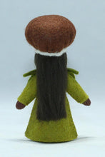 Chestnut Fairy Family Doll Set – 2.5", 3" & 3.5” Handmade Felt Waldorf Decorations by Ambrosius