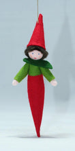 Handmade Chili Pepper Pixie Doll by Ambrosius – Eco-Friendly Wool Felt Waldorf Toy from Eco Flower Fairies LLC