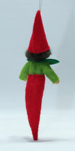 Chili Pepper Pixie Doll – 4.5” Handmade Felt Waldorf Decoration by Ambrosius
