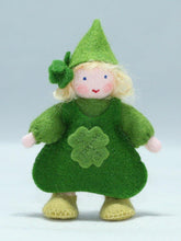 Handmade Clover Pixie Doll by Ambrosius – Eco-Friendly Wool Felt Waldorf Toy from Eco Flower Fairies LLC