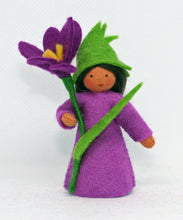 Handmade Crocus Fairy Doll by Ambrosius – Eco-Friendly Wool Felt Waldorf Toy from Eco Flower Fairies LLC