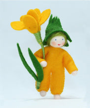 Handmade Crocus Pixie Doll by Ambrosius – Eco-Friendly Wool Felt Waldorf Toy from Eco Flower Fairies LLC