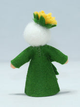 Dandelion Fairy Doll – 2.5” Handmade Felt Waldorf Decoration by Ambrosius
