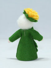 Dandelion Fairy Doll – 2.5” Handmade Felt Waldorf Decoration by Ambrosius