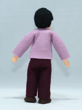 Dollhouse Father – 5” Handmade Felt Waldorf Doll by Ambrosius