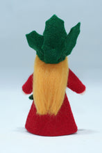 Holly Berry Fairy Doll – 2.5" Handmade Felt Waldorf Decoration by Ambrosius