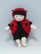 Handmade Ladybug Pixie Doll by Ambrosius – Eco-Friendly Wool Felt Waldorf Toy from Eco Flower Fairies LLC