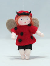 Handmade Ladybug Pixie Doll by Ambrosius – Eco-Friendly Wool Felt Waldorf Toy from Eco Flower Fairies LLC