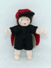 Handmade Ladybug Pixie Doll by Ambrosius – Eco-Friendly Wool Felt Waldorf Toy from Eco Flower Fairies LLC