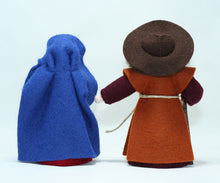 Nativity Doll Set - Holy Family – 3" & 3.5" Handmade Felt Waldorf Decorations by Ambrosius