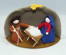 Handmade Nativity Doll Set by Ambrosius – Eco-Friendly Wool Felt Waldorf Toy from Eco Flower Fairies LLC