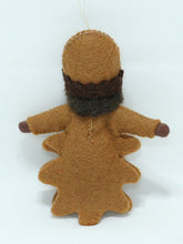 Oak Pixie Doll – 2.5" Handmade Felt Waldorf Decoration by Ambrosius