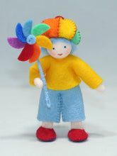 Handmade Rainbow Child Doll by Ambrosius – Eco-Friendly Wool Felt Waldorf Toy from Eco Flower Fairies LLC