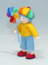 Handmade Rainbow Child Doll by Ambrosius – Eco-Friendly Wool Felt Waldorf Toy from Eco Flower Fairies LLC