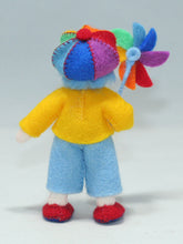 Naturekin World - Rainbow Child Doll – 3.5" Handmade Felt Waldorf Decoration by Ambrosius