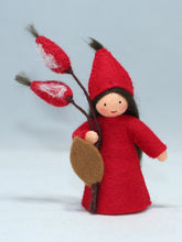 Handmade Rose Hips Fairy Doll by Ambrosius – Eco-Friendly Wool Felt Waldorf Toy from Eco Flower Fairies LLC