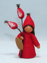 Handmade Rose Hips Fairy Doll by Ambrosius – Eco-Friendly Wool Felt Waldorf Toy from Eco Flower Fairies LLC