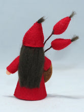 Rose Hips Fairy Doll – 2.5" & 3" Handmade Felt Waldorf Decorations by Ambrosius