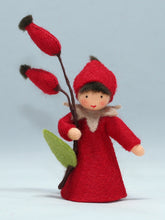 Handmade Rose Hips Fairy Doll by Ambrosius – Eco-Friendly Wool Felt Waldorf Toy from Eco Flower Fairies LLC