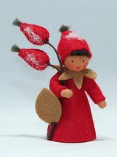 Handmade Rose Hips Fairy Doll by Ambrosius – Eco-Friendly Wool Felt Waldorf Toy from Eco Flower Fairies LLC