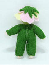 Rose Pixie Doll – 2" & 2.5" Handmade Felt Waldorf Decorations by Ambrosius