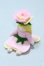 Rose Pixie Doll – 2" & 2.5" Handmade Felt Waldorf Decorations by Ambrosius