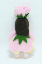 Rose Pixie Doll – 2" & 2.5" Handmade Felt Waldorf Decorations by Ambrosius