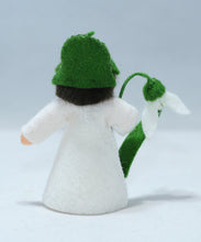 Snowdrop Fairy Doll – 2.5" & 3" Handmade Felt Waldorf Decorations by Ambrosius
