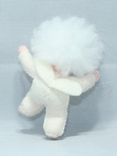 Snow Baby Doll – 2.5" Handmade Felt Waldorf Decoration by Ambrosius