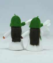 Snowdrop Fairy Doll – 2.5" & 3" Handmade Felt Waldorf Decorations by Ambrosius