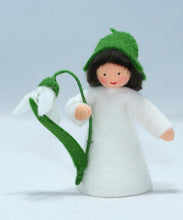 Handmade Snowdrop Fairy Doll by Ambrosius – Eco-Friendly Wool Felt Waldorf Toy from Eco Flower Fairies LLC