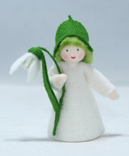 Handmade Snowdrop Fairy Doll by Ambrosius – Eco-Friendly Wool Felt Waldorf Toy from Eco Flower Fairies LLC