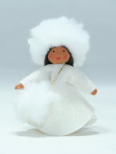 Handmade Snow Princess Doll by Ambrosius – Eco-Friendly Wool Felt Waldorf Toy from Eco Flower Fairies LLC