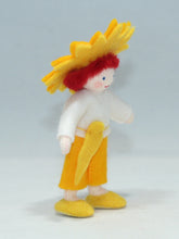 Naturekin World - Sun Child Doll – 3.5" Handmade Felt Waldorf Decoration by Ambrosius