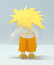 Naturekin World - Sun Child Doll – 3.5" Handmade Felt Waldorf Decoration by Ambrosius