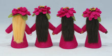 Zinnia Fairy Doll – 2.5" & 3" Handmade Felt Waldorf Decorations by Ambrosius
